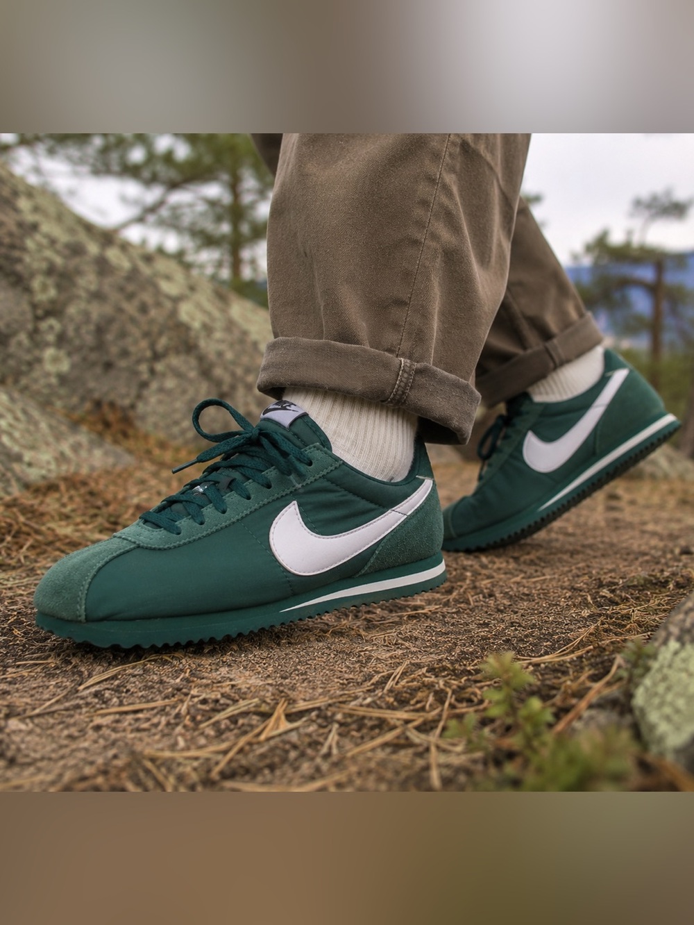 Nike Cortez Nylon Sneakers
Forest Green / Sail White • Women’s 10/ Men’s 8.5 EUC